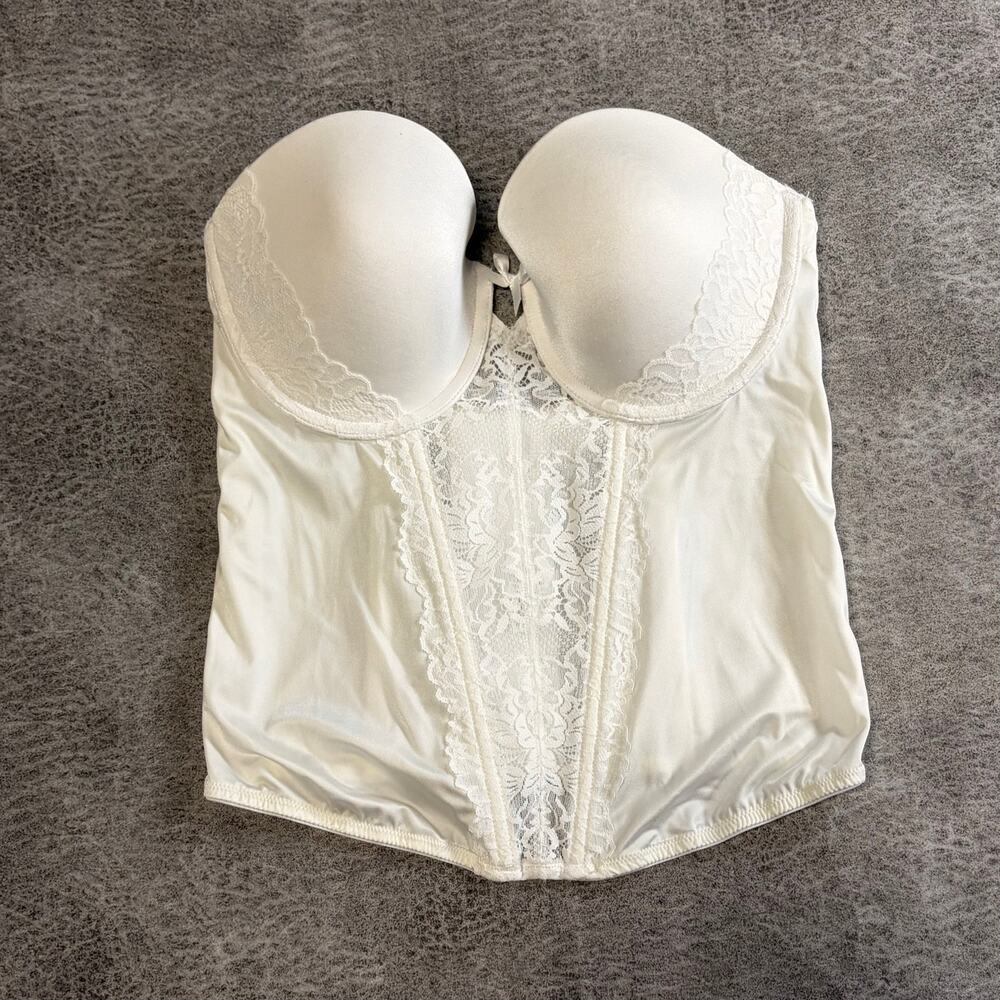 White Classic Lace Accent Bustier Corset